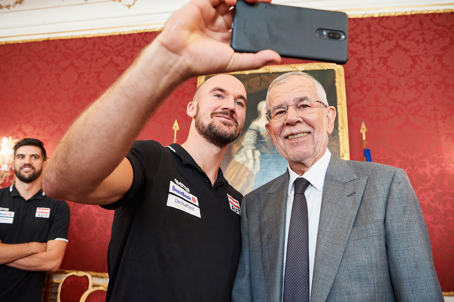 OeVV Nationalteam Bei BP Van Der Bellen